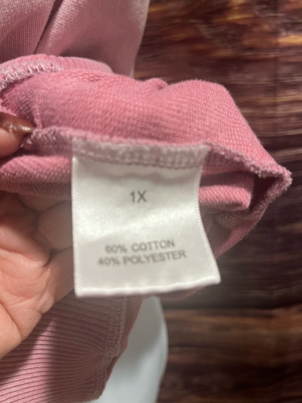 1X Jane + Delancey Pink Dye  V-Neck Hoodie - Picture 3 of 6
